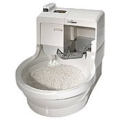 picture of a self cleaning cat litter box, cat genie