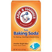 picture of baking soda to prevent cat litter odour